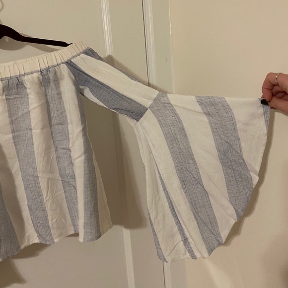 LF Seek the Label Off Shoulder Striped Top - Picture 5 of 5